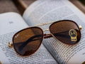 New Stylish Brown & Gold 4414 Causal Latest Master Pcs Sunglass For Unisex.