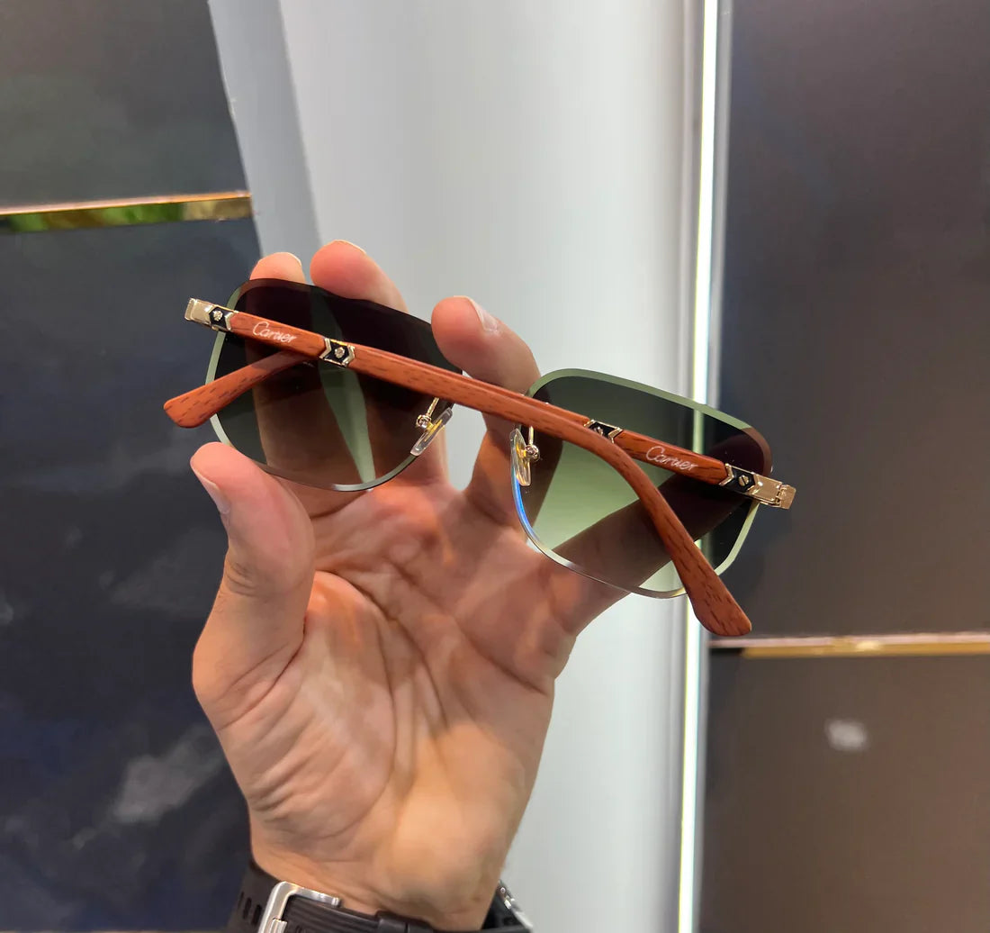 Green Brown Luxury Shade Premium Sunglasses