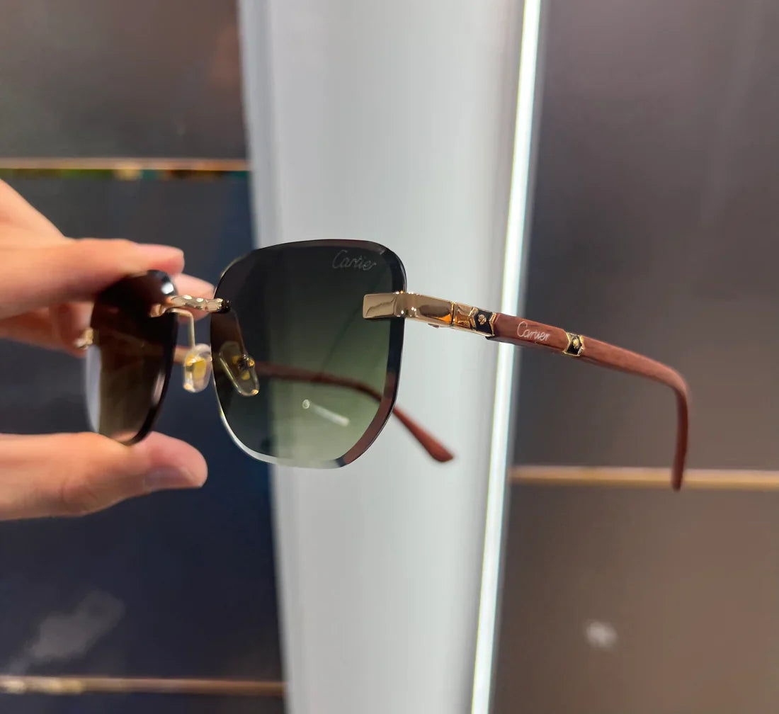 Green Brown Luxury Shade Premium Sunglasses