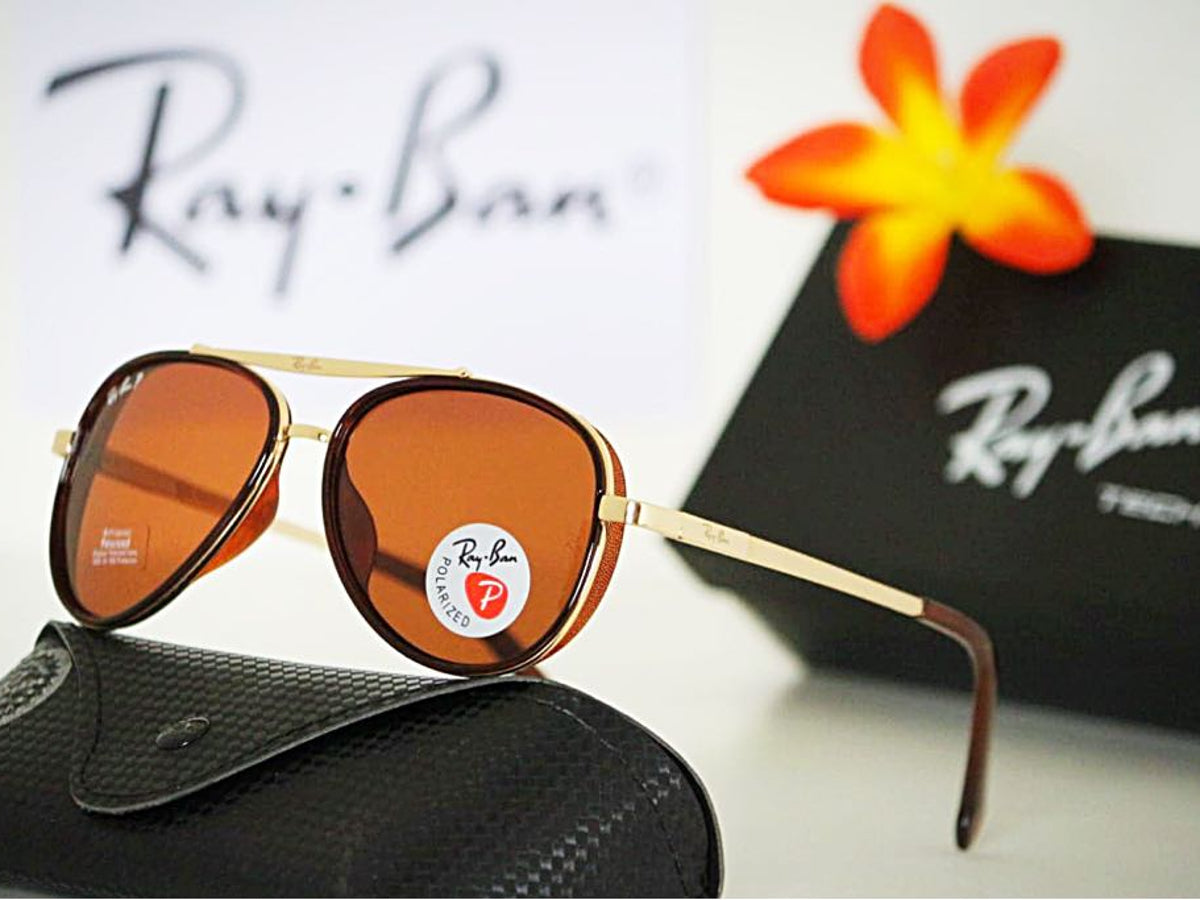 New Special Design Brown & Gold 4414 Master Pcs Sunglass For Men.