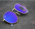 New Stylish Blue & Black 3447 Round Sunglasses For Men
