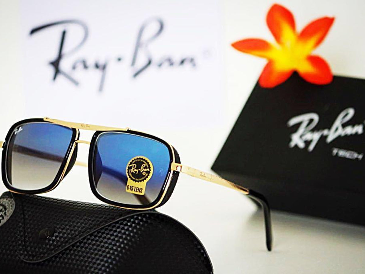 New Stylish Arrival Blue Shade& Gold 4413 Master Pcs Sunglasses For Men and Women.