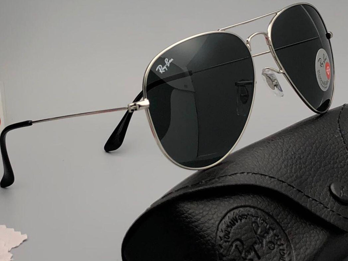 New Stylish Black & Silver 3026 Wayfarer Master Pcs Sunglass For Unisex