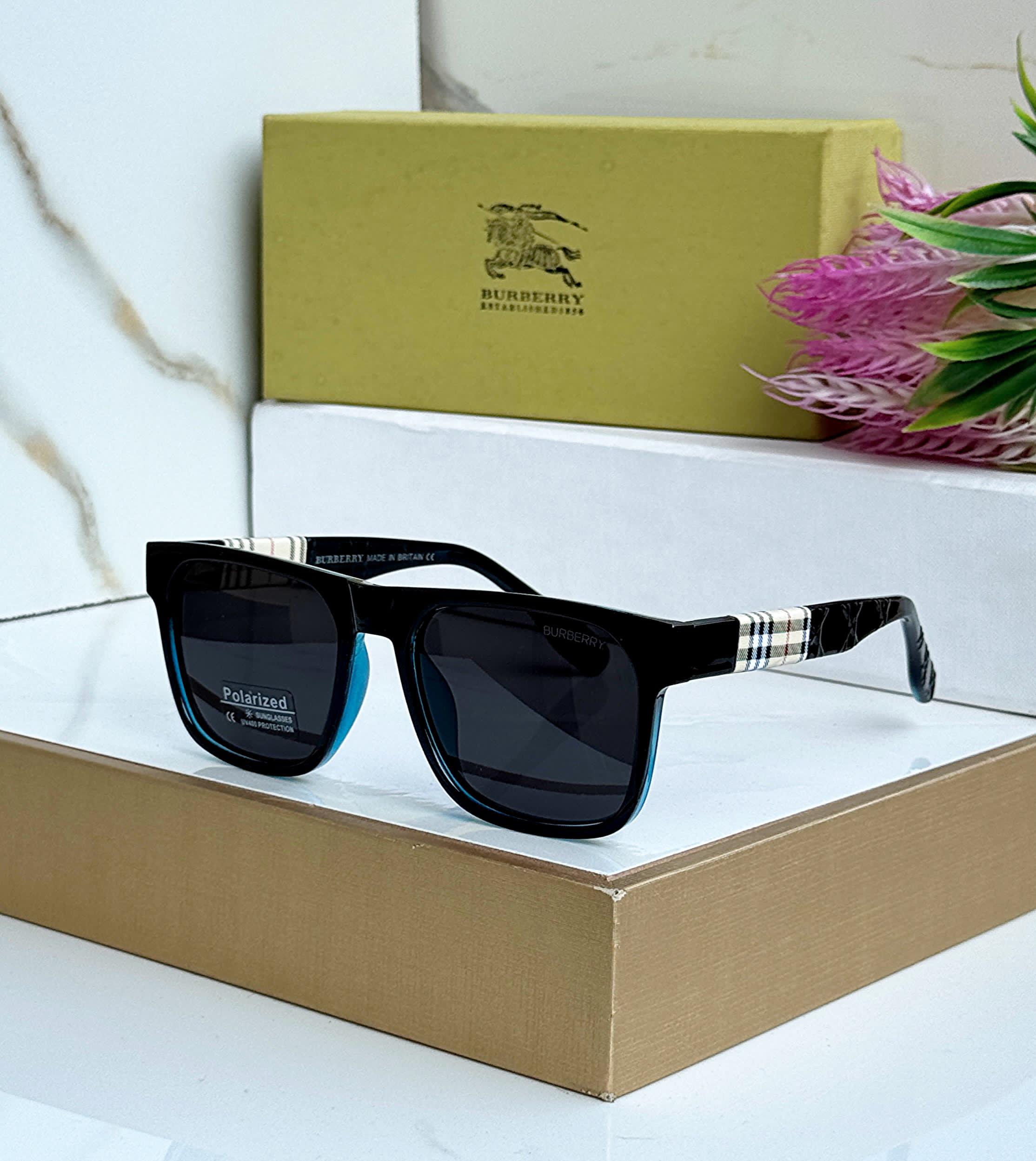 Gradient Sunglasses with Check Pattern