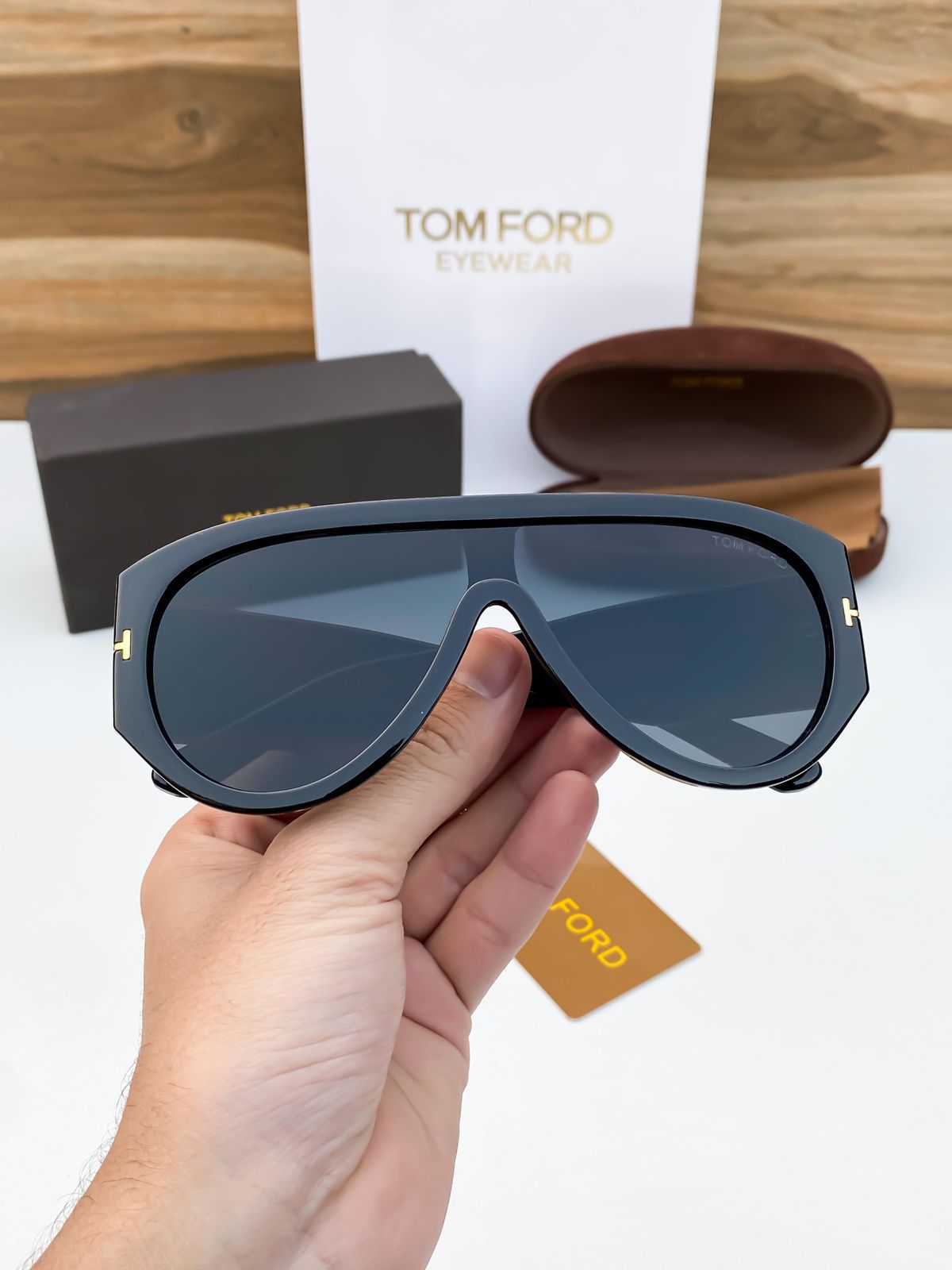 Gold & Brown Aviator Sunglasses for Men