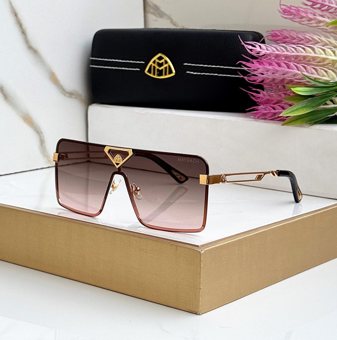 Oversized Frame Aviator Sunglasses for Men