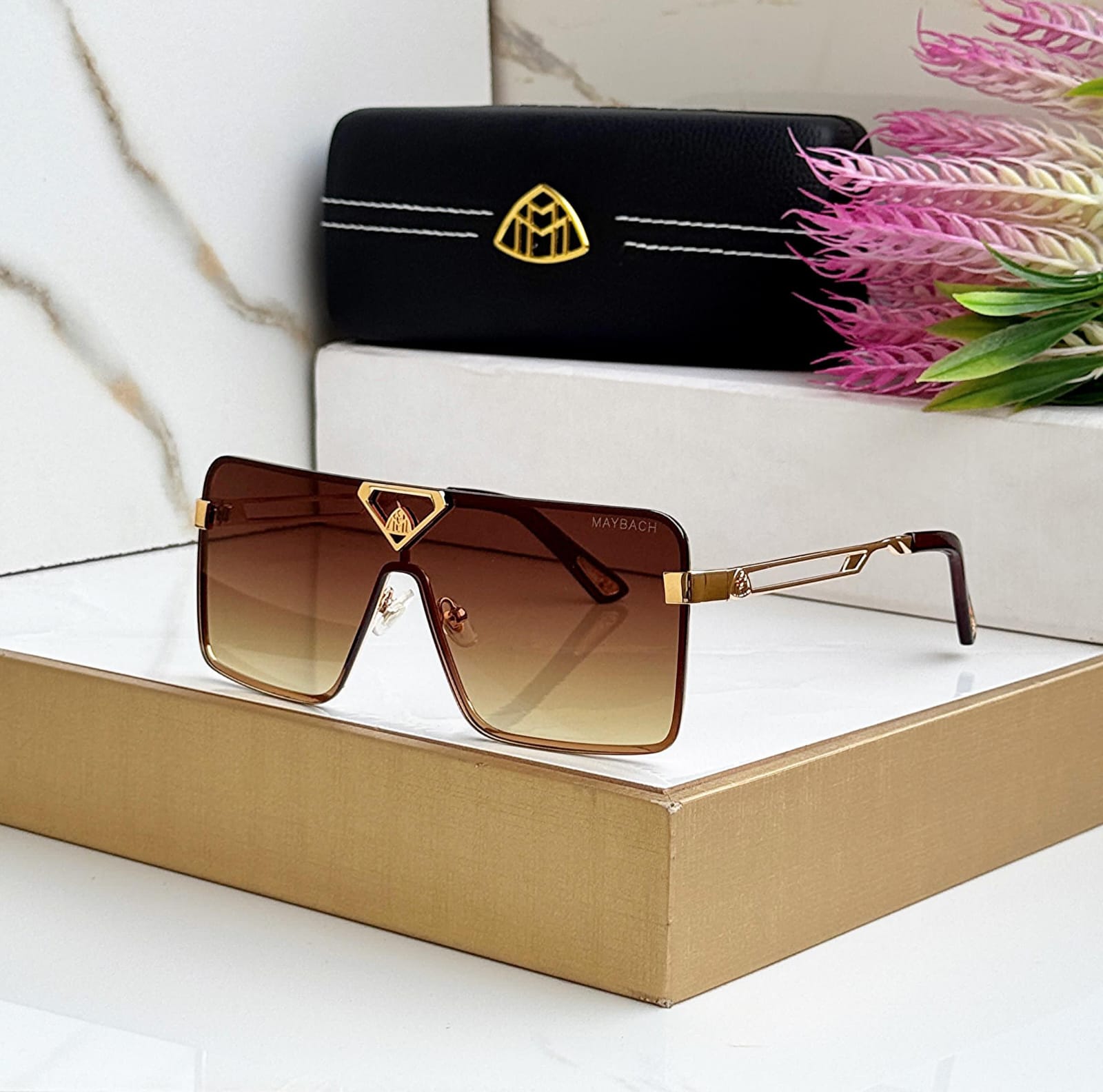 Oversized Frame Aviator Sunglasses for Men