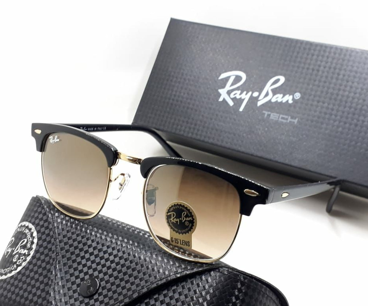 New Fashion Stylish Club-Master Brown & Black 3016 Master Pcs Sunglasses For Unisex