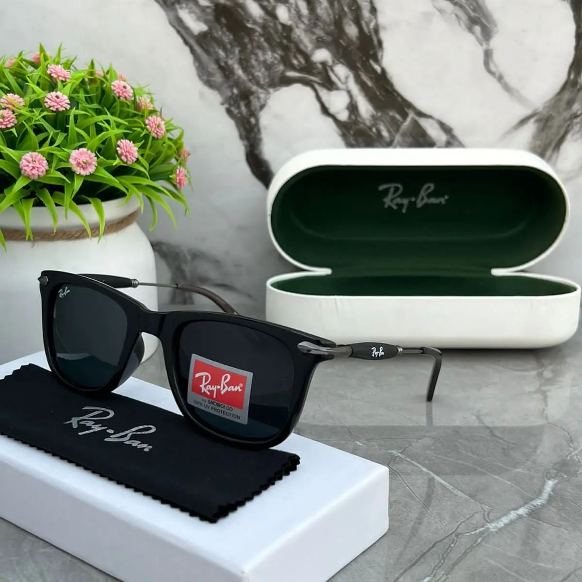 New Stylish Aviator Squarer 2148 Black & Black Model Sunglasses For Men and Women.