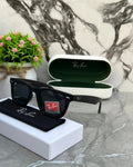 New Stylish Square Black & Black 2140 Mens Wayfarer Sunglasses.