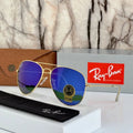 New Stylish Aviator 3026 Blue and Gold Sunglasses for men and women.