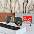 New Stylish Aviator 3026 Black and SIlver Sunglasses for men and women.