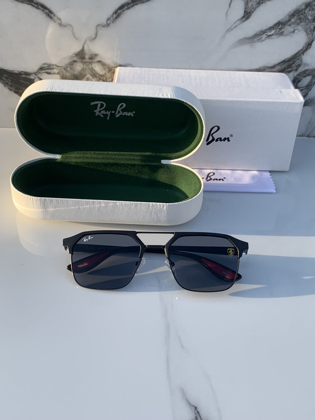 Ray Ban Premium Black Shine Sunglasses For Men Woman